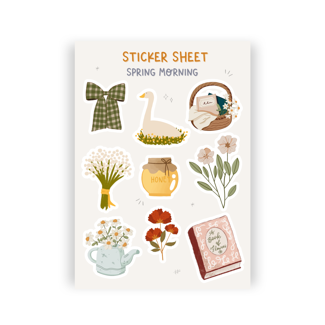 Spring Morning Sticker Sheet