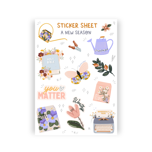 A New Season Sticker Sheet