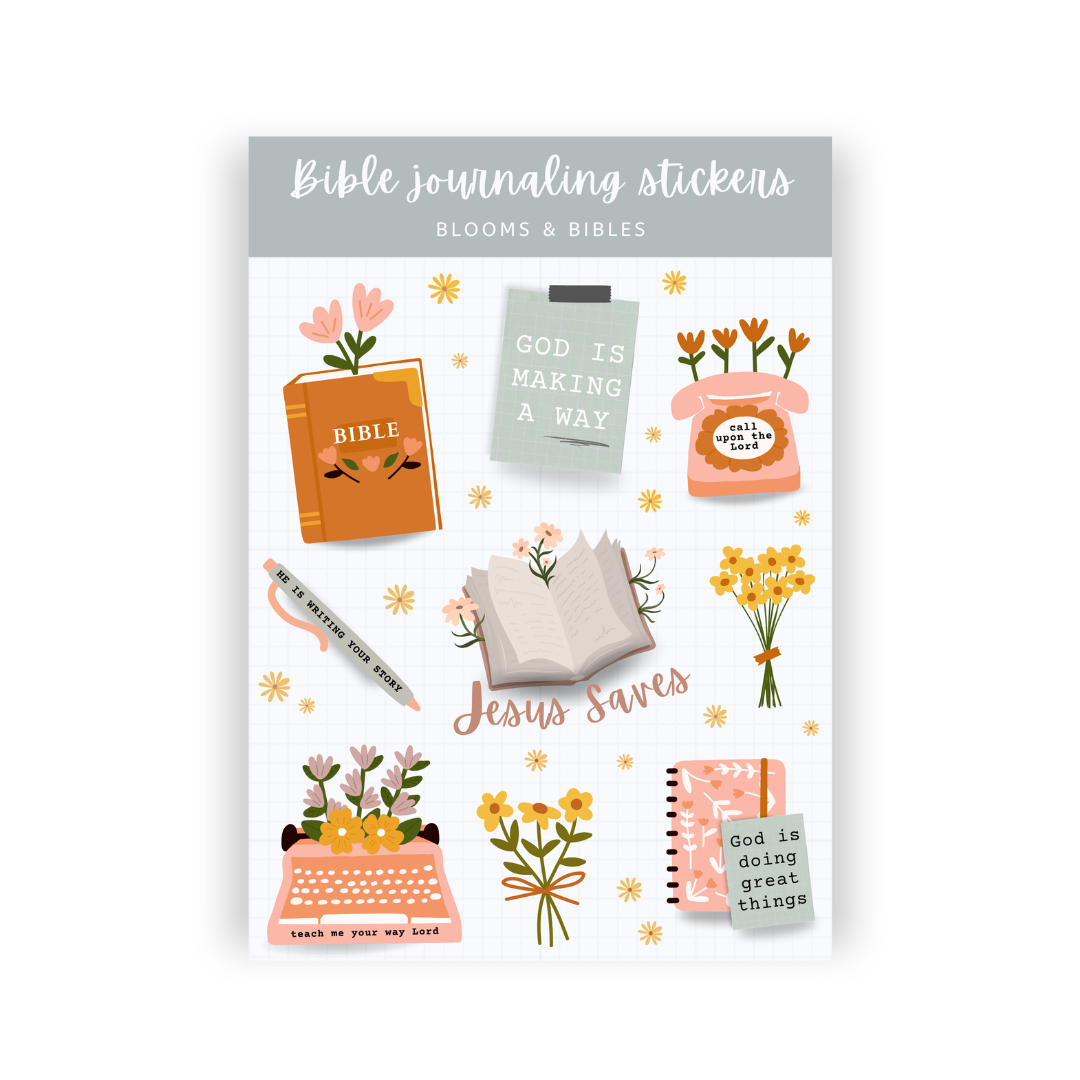 Blooms & Bibles Sticker Sheet