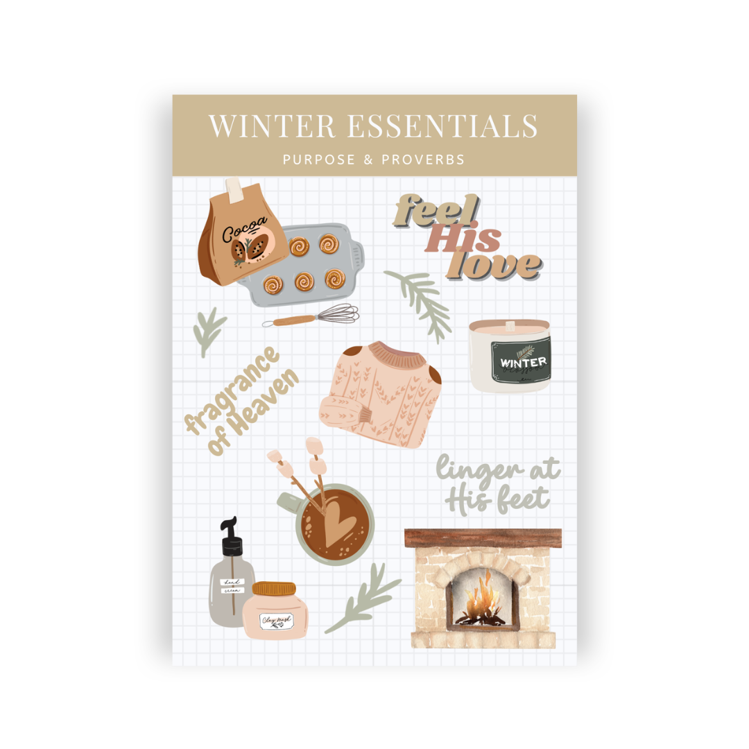 Winter Essentials Sticker Sheet