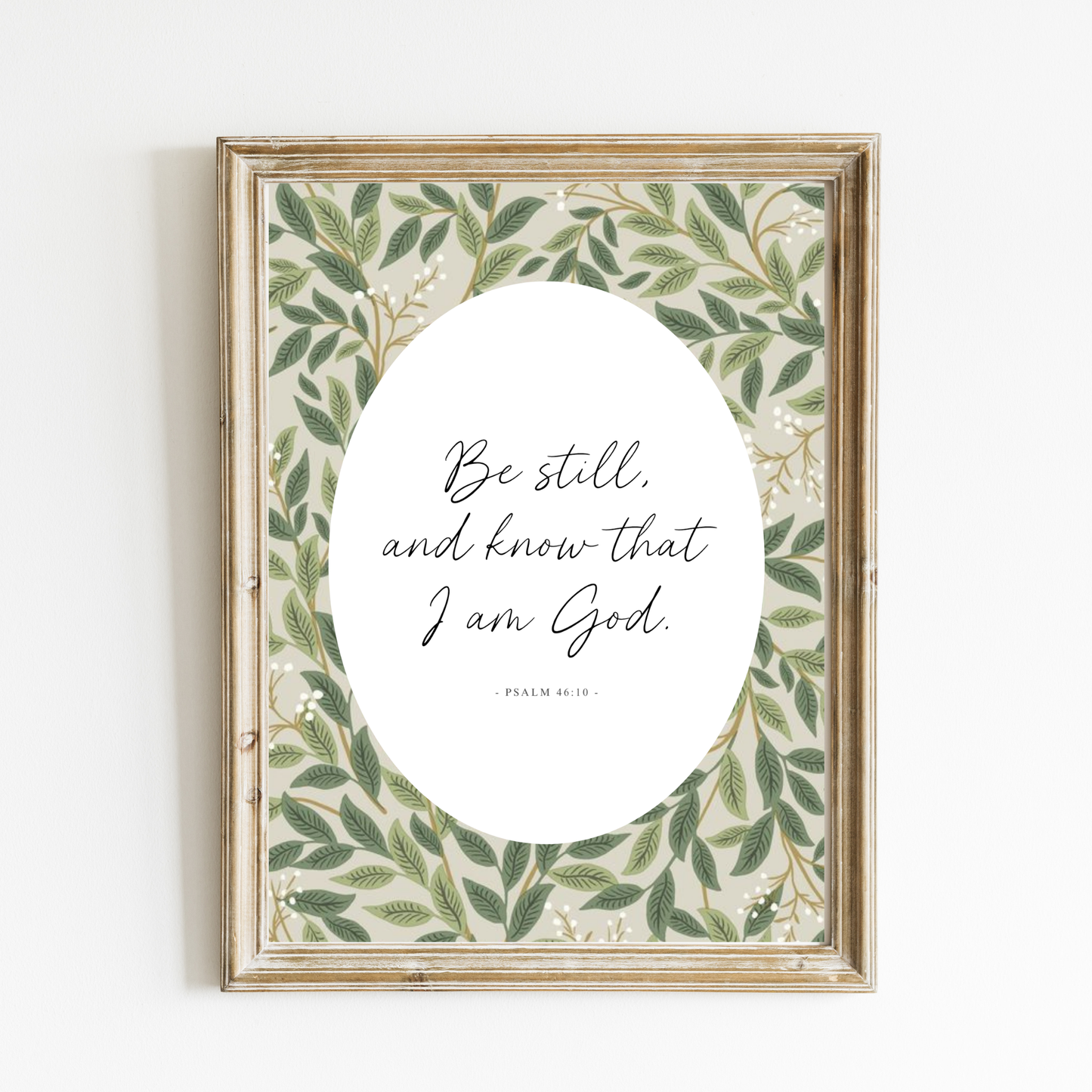 Be Still and Know Art Print – English