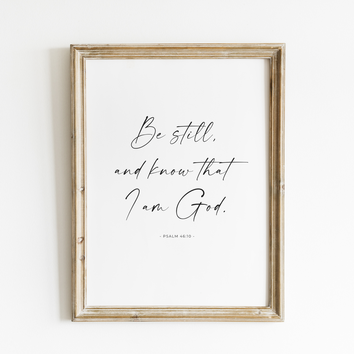 Be Still Art Print – English