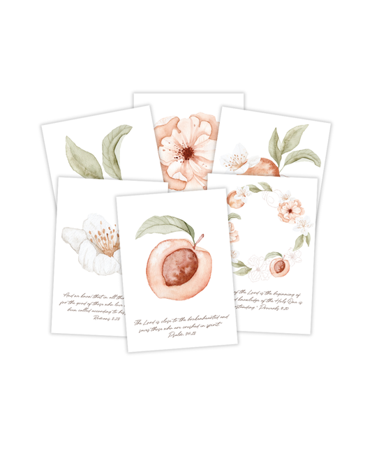 Peaches Scripture Cards
