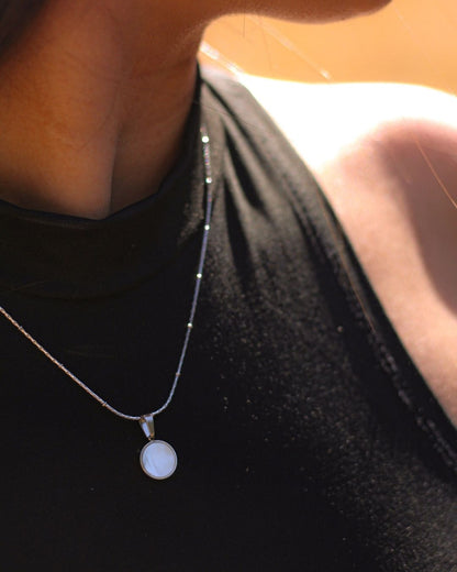 White Shell 18K Gold plated Necklace - 18 Inch