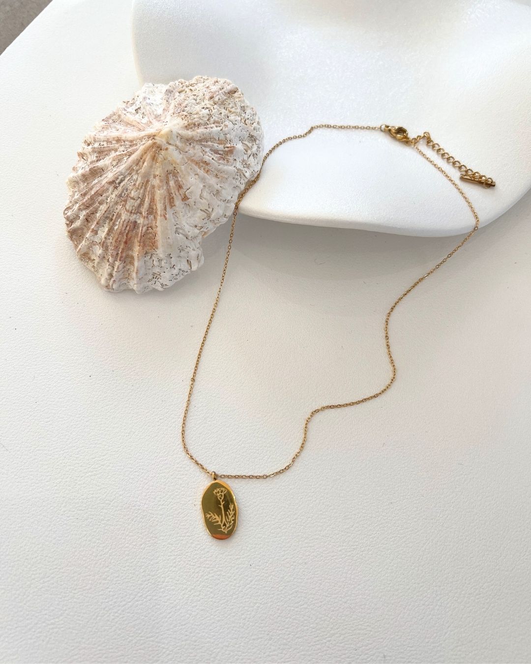 Birth Flower 18K Gold plated Necklace