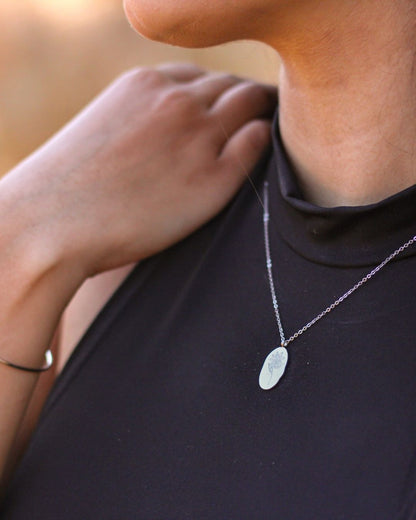 Birth Flower 18K Silver Necklace