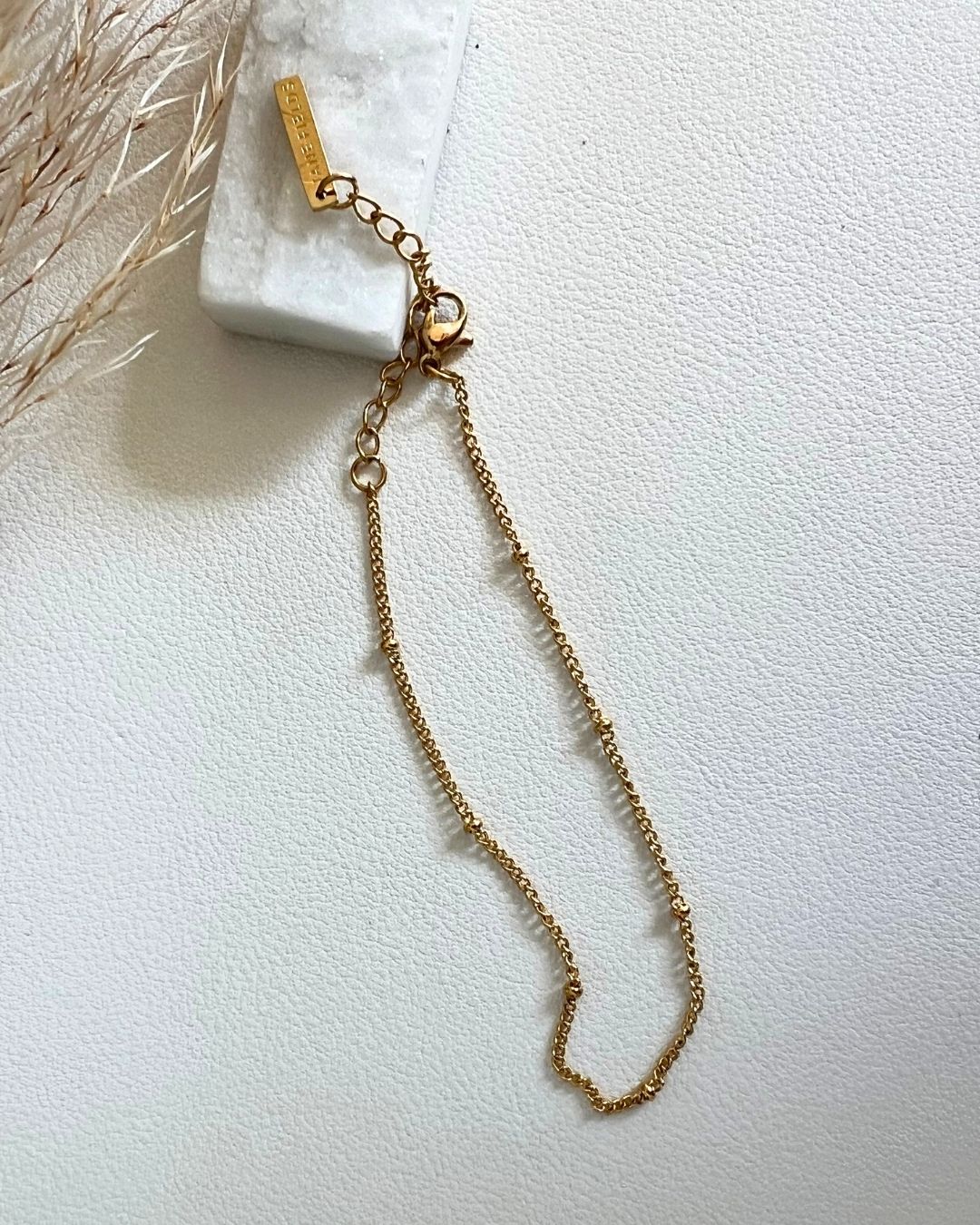 Dainty 18K Gold Plated Spacer Bead Bracelet