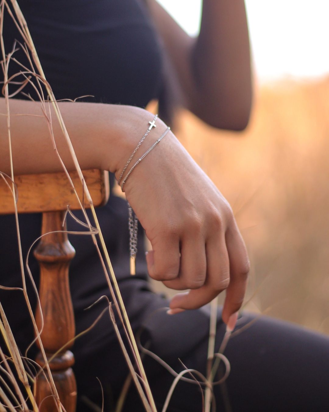 Dainty 18K Gold Plated Spacer Bead Bracelet