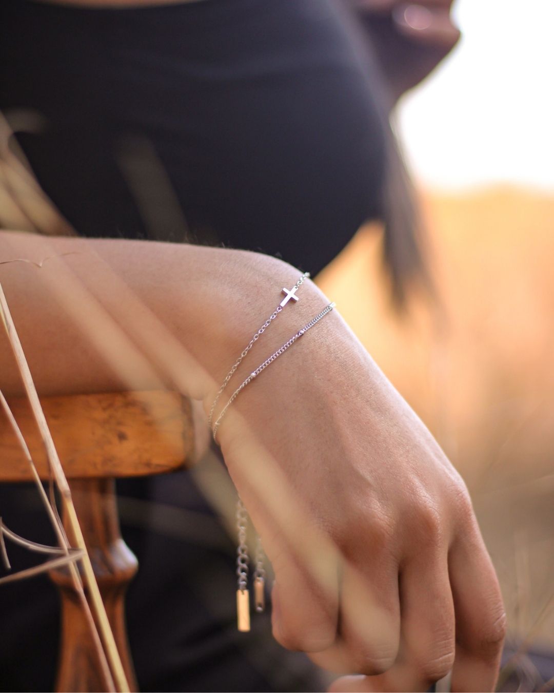 Dainty 18K Gold Plated Spacer Bead Bracelet