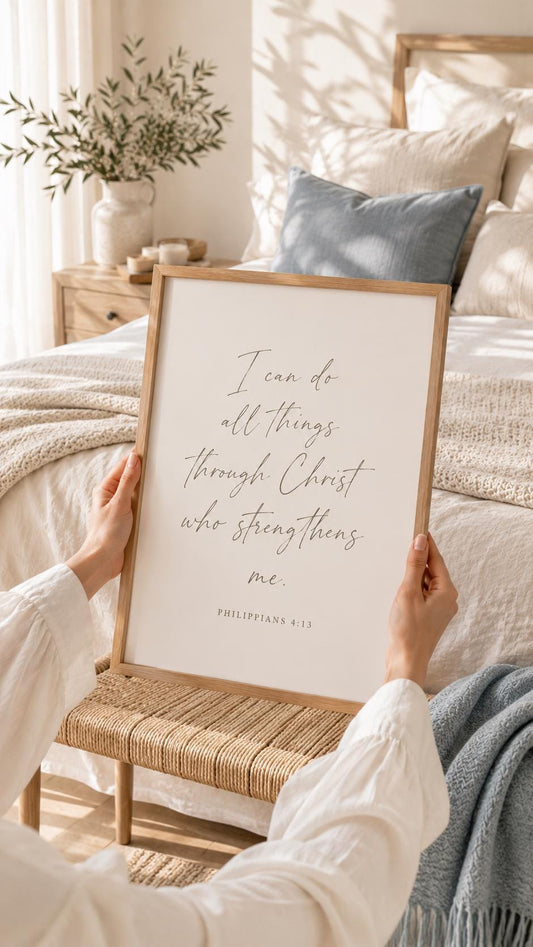 I Can Do All Things Through Christ Art Print – English