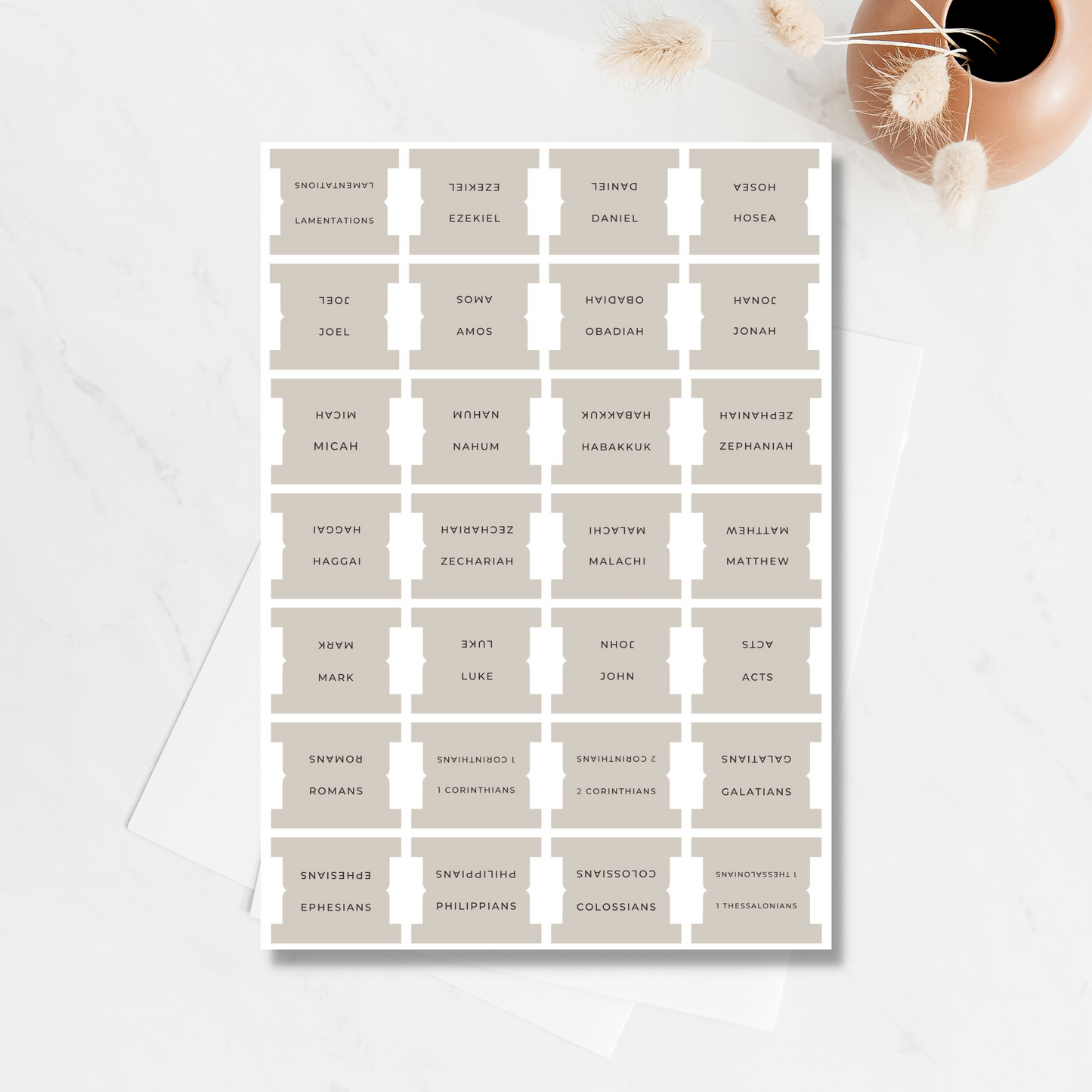 Minimal Neutral Bible Tabs