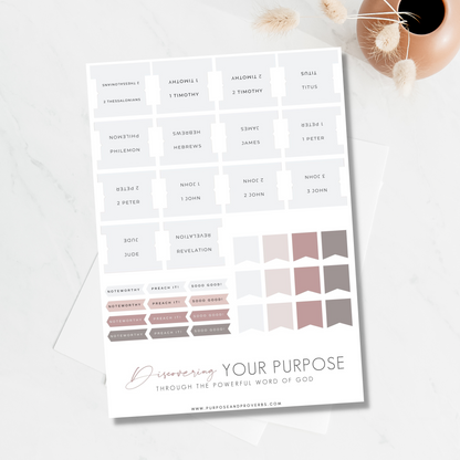 Minimal White Bible Tabs