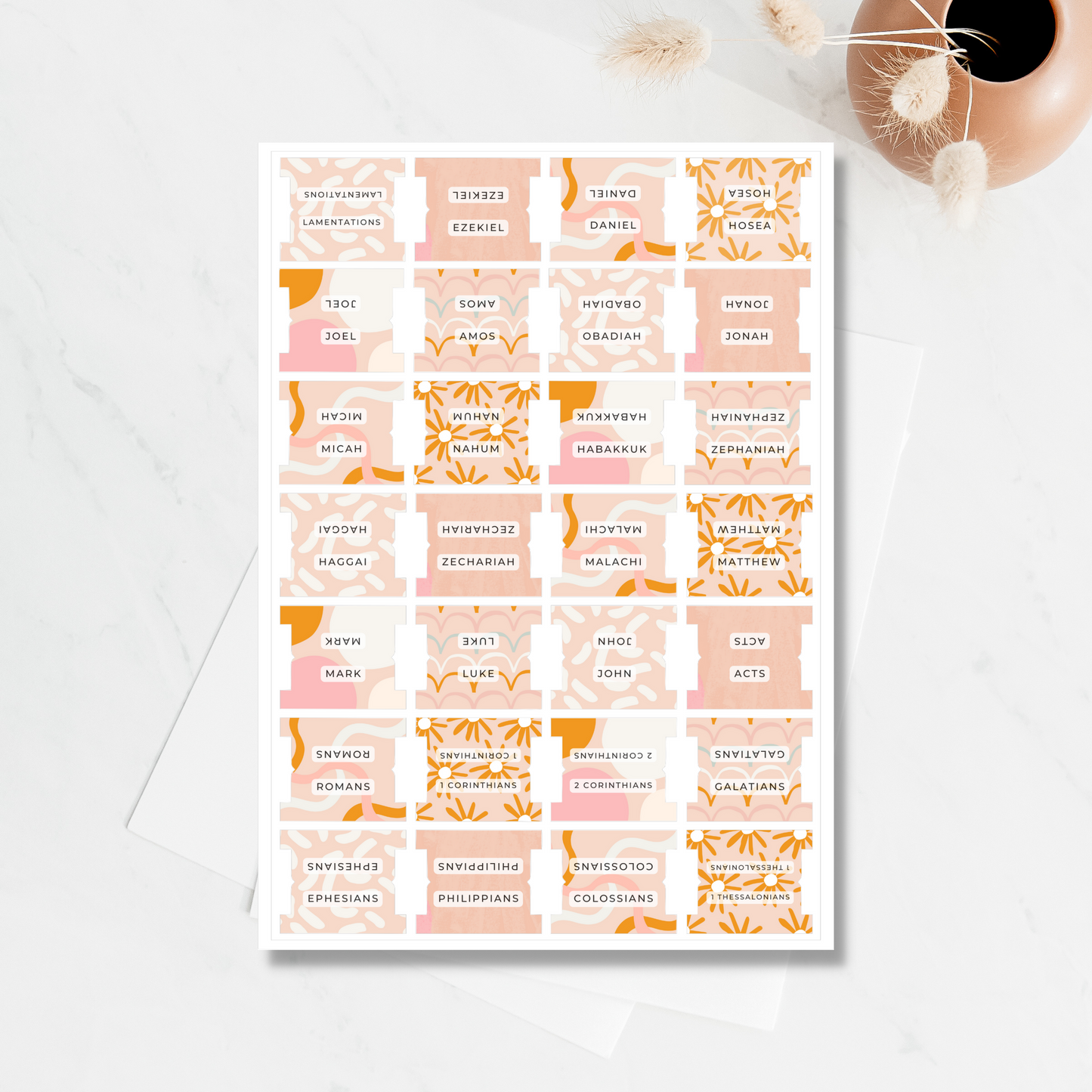 Pink Confetti Bible Tabs
