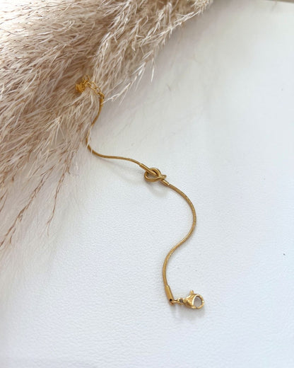 Skinny Knot 18K Gold Plated Bracelet